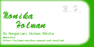 monika holman business card