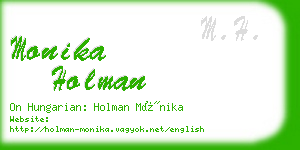 monika holman business card